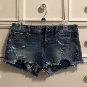 American eagle 360 super stretch jean shorts